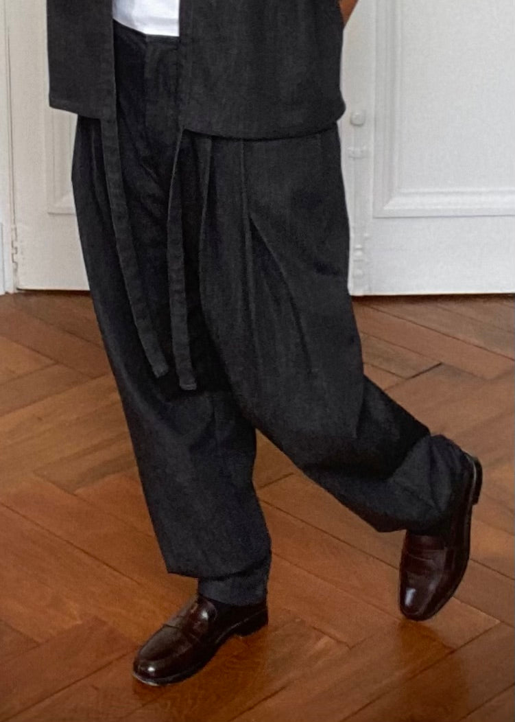 Pantalon black denim deux pinces