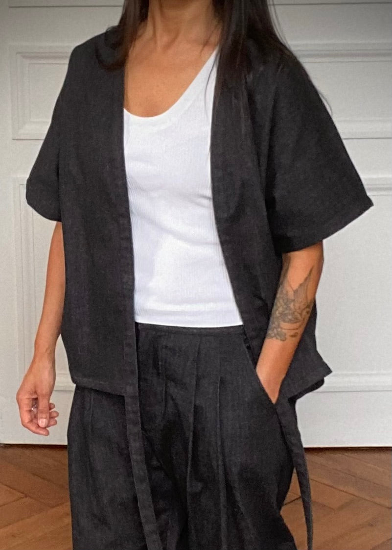 Kimono Black denim