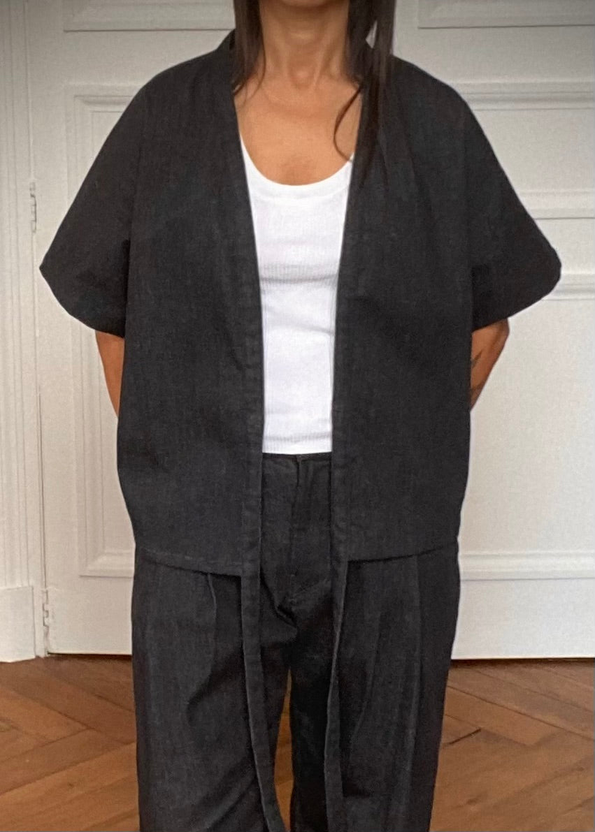 Kimono Black denim