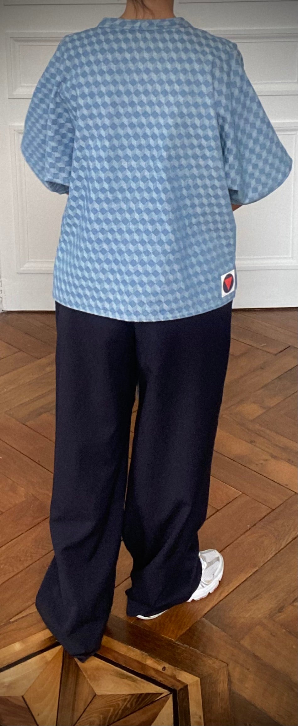 Kimono denim damier