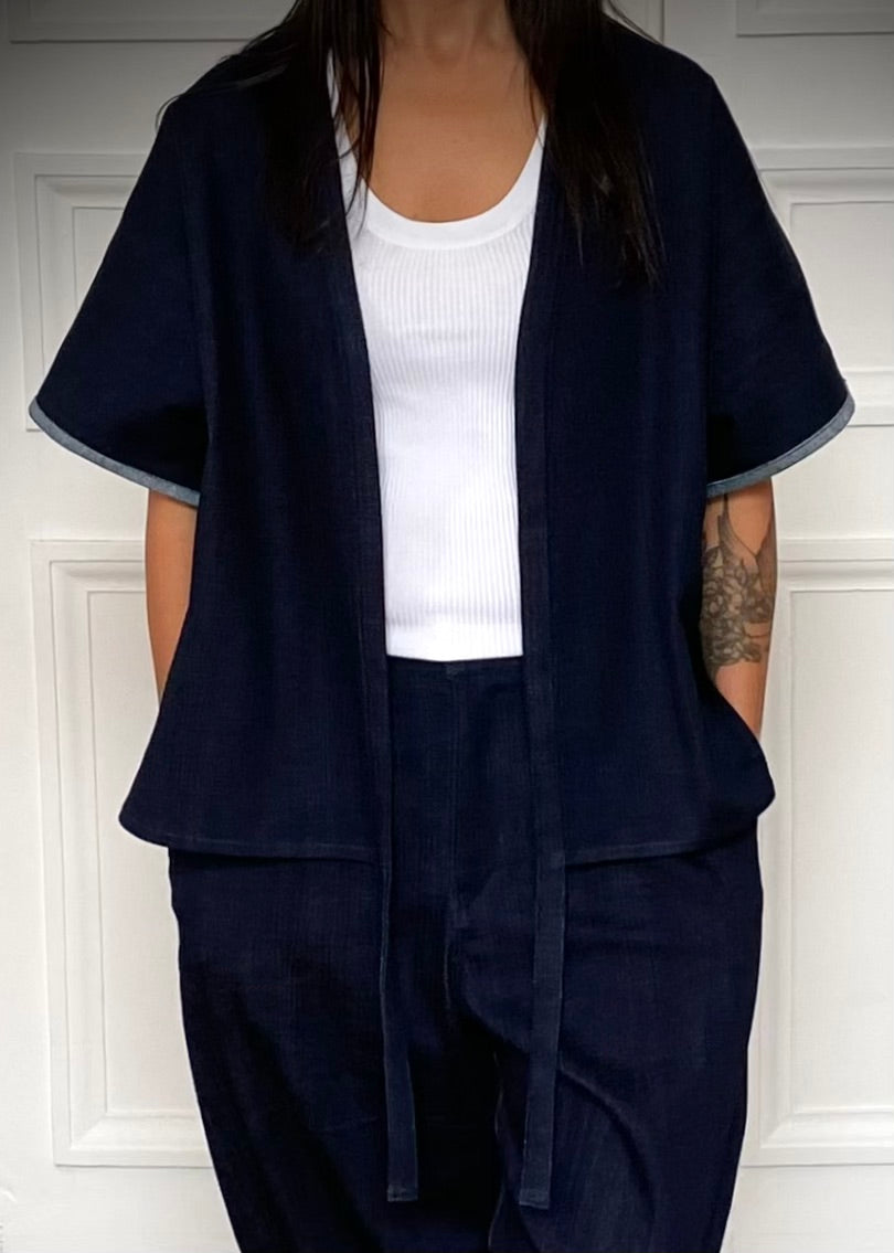 Kimono raw denim