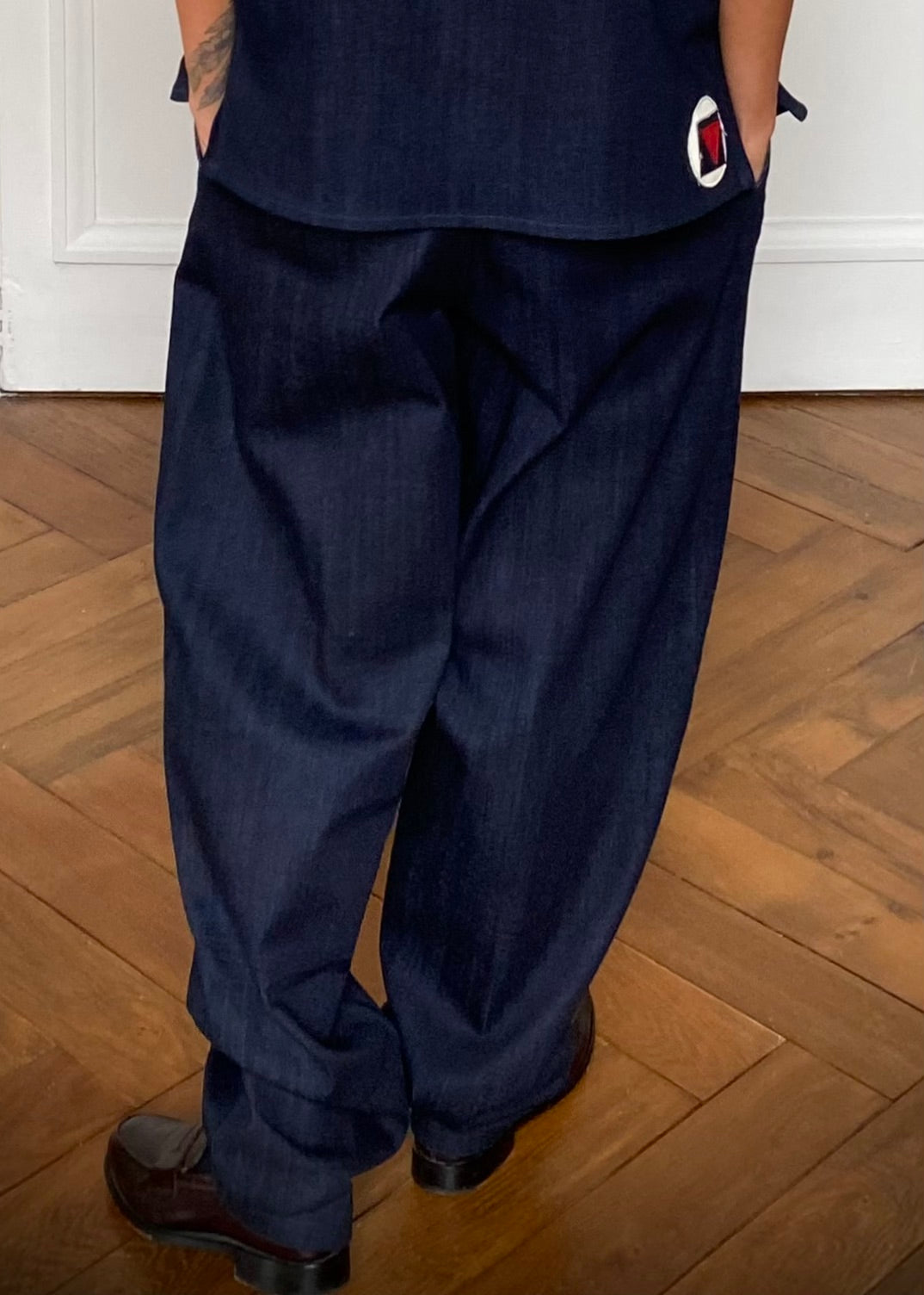 Pantalon raw denim deux pinces