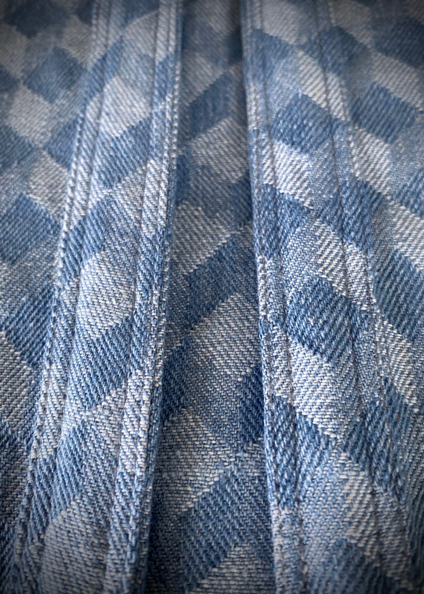 Kimono denim damier