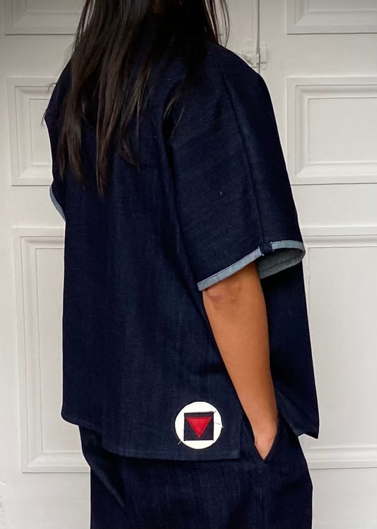 Kimono raw denim