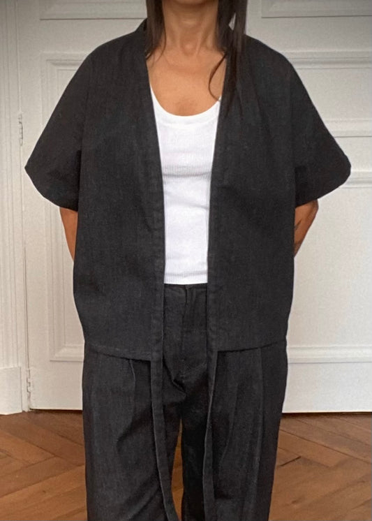 Kimono Black denim