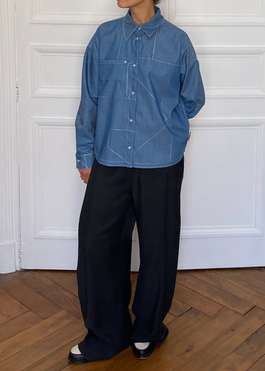 Chemise chambray