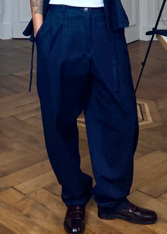Pantalon raw denim deux pinces