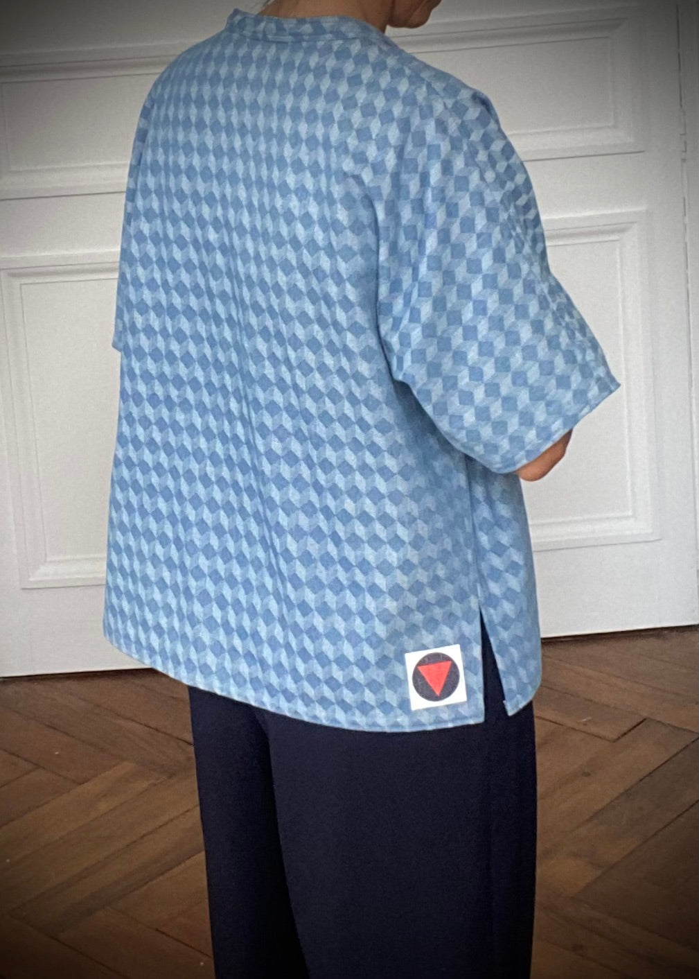 Kimono  denim damier